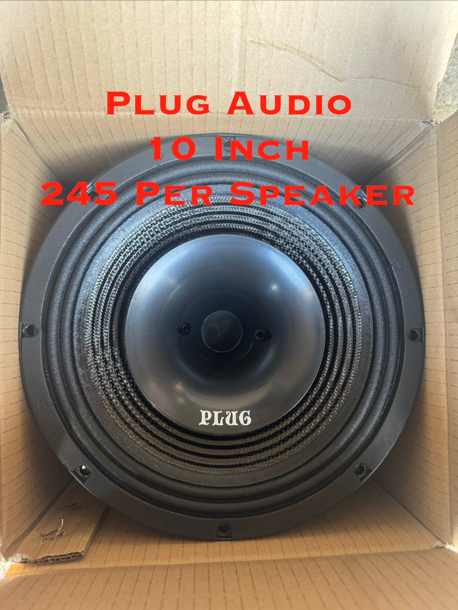 Plug Audio 10 Inch Midrange Horn Speaker